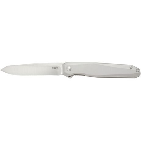 CRKT_K230XXP Facet Silver - нож складной, стальн.рук-ть, клинок D2